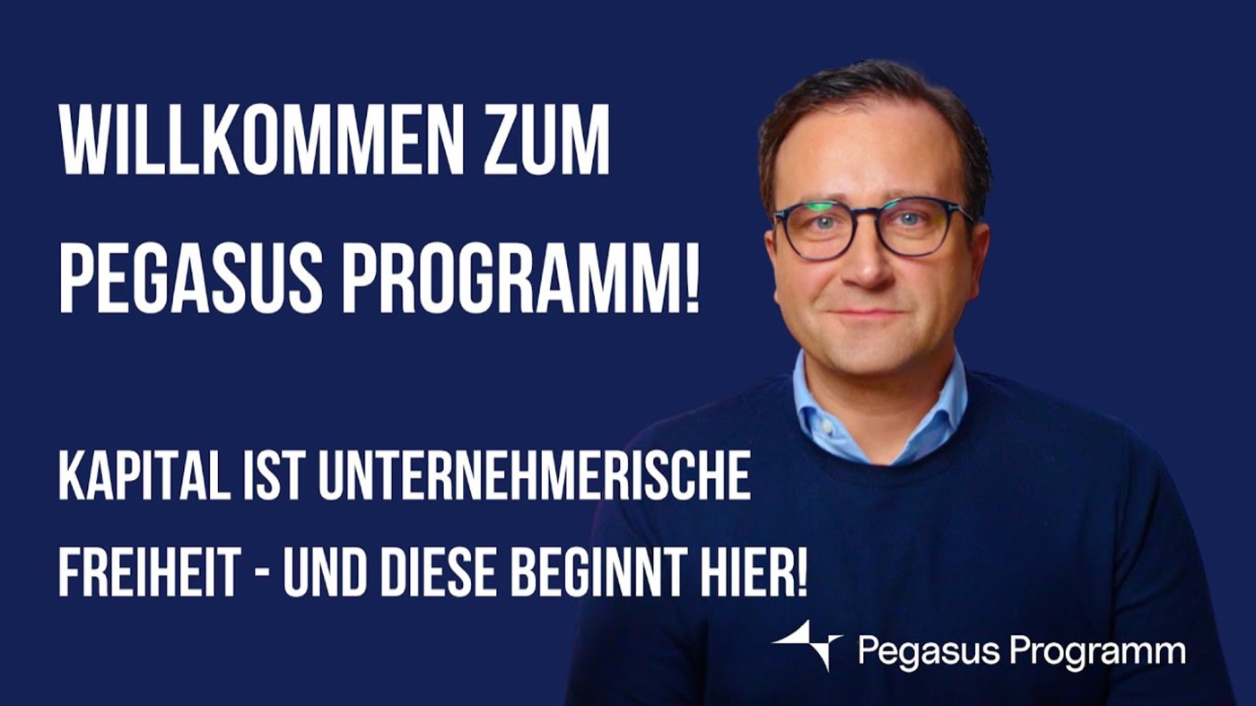 Banner des Pegasus Programmes mit Norman Scherer